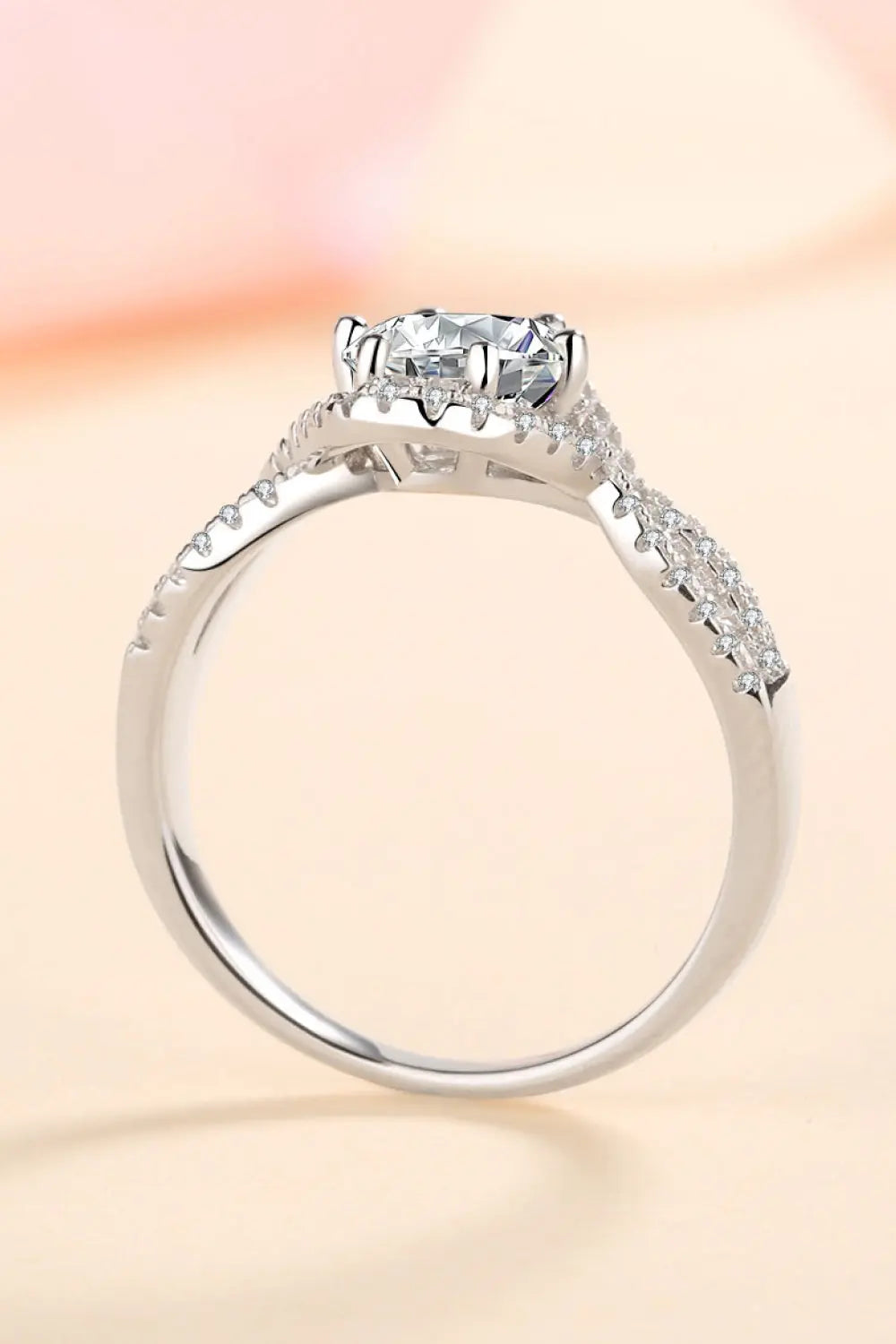 Feel The Joy 925 Sterling Silver Moissanite Ring - GlossiChic Collection