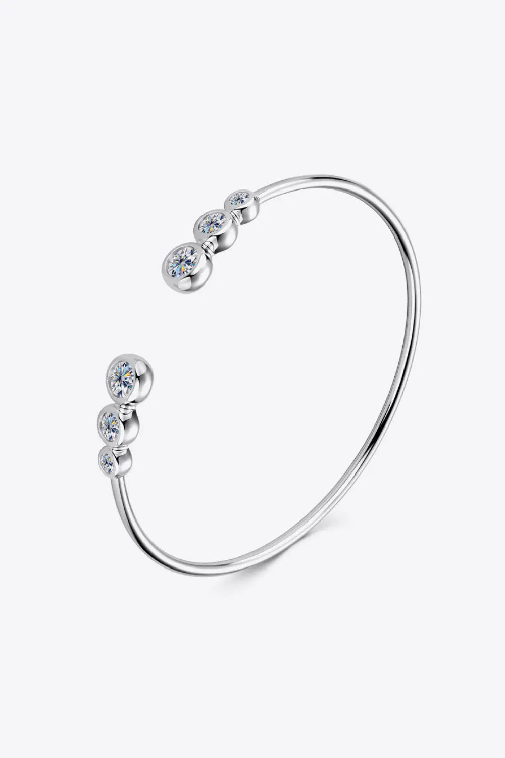 1.8 Carat Moissanite 925 Sterling Silver Bracelet - GlossiChic Collection