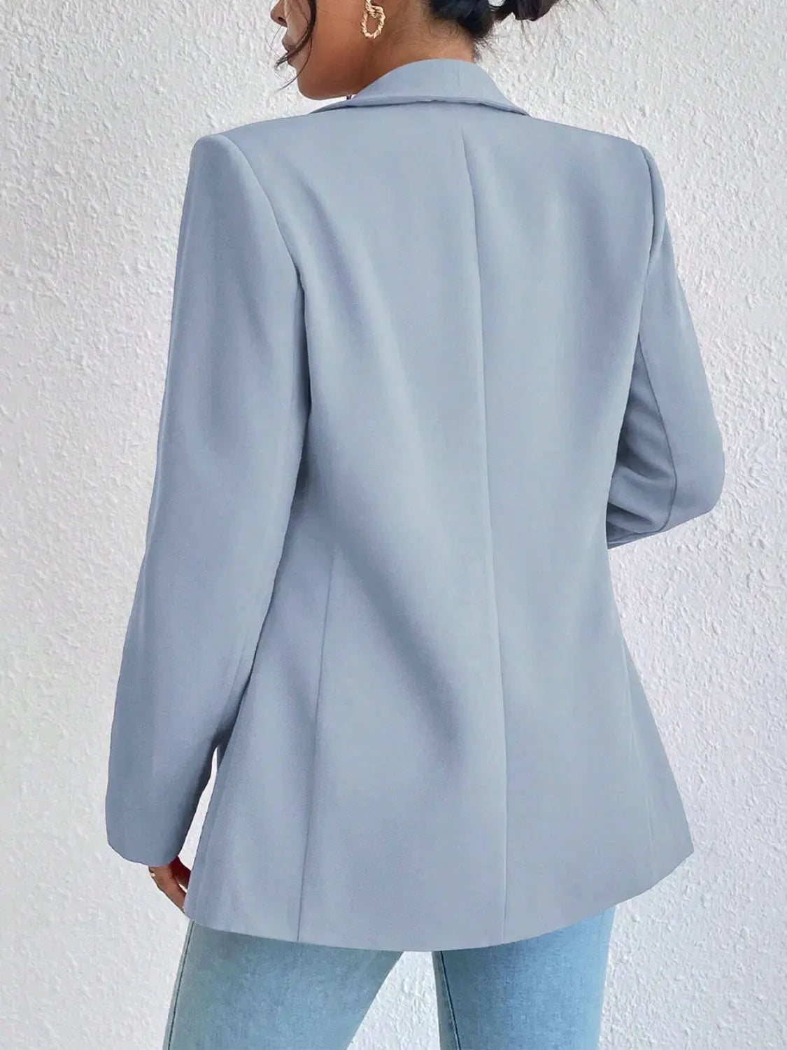 Shawl Collar Long Sleeve Blazer GlossiChic Collection