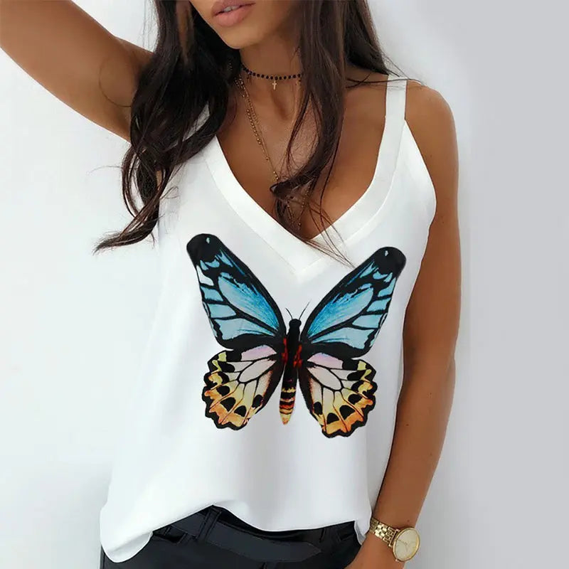 Print Camisole Halter - GlossiChic Collection A / S GlossiChic Collection Shirts & Tops