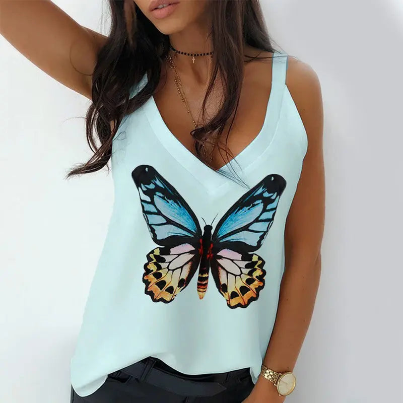 Print Camisole Halter - GlossiChic Collection A / S GlossiChic Collection Shirts & Tops