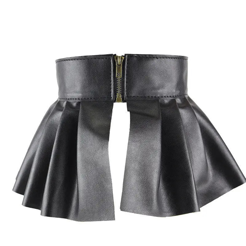 PU Leather Skirt, Shirt Belt GlossiChic Collection