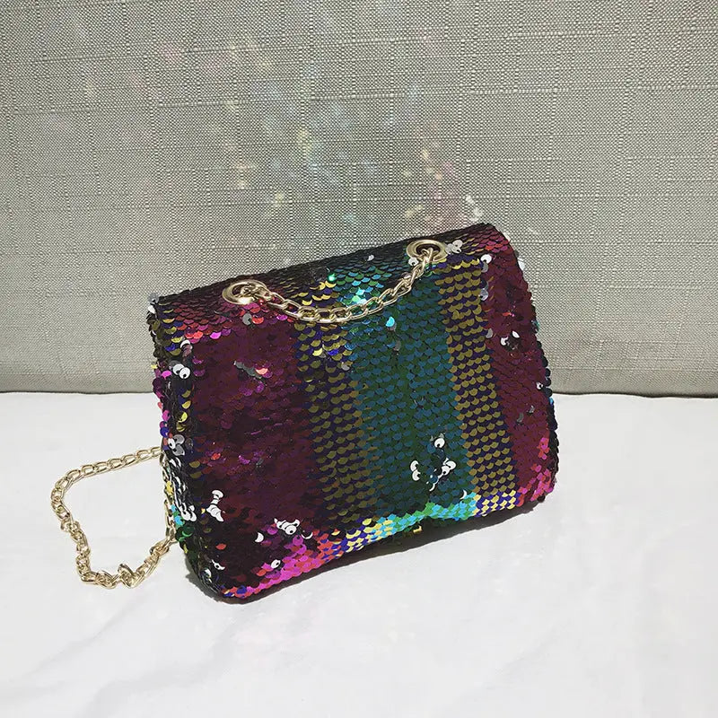 Sequin cross body bag GlossiChic Collection