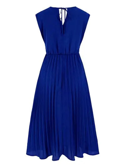 Tied Surplice Pleated Tank Dress Trendsi