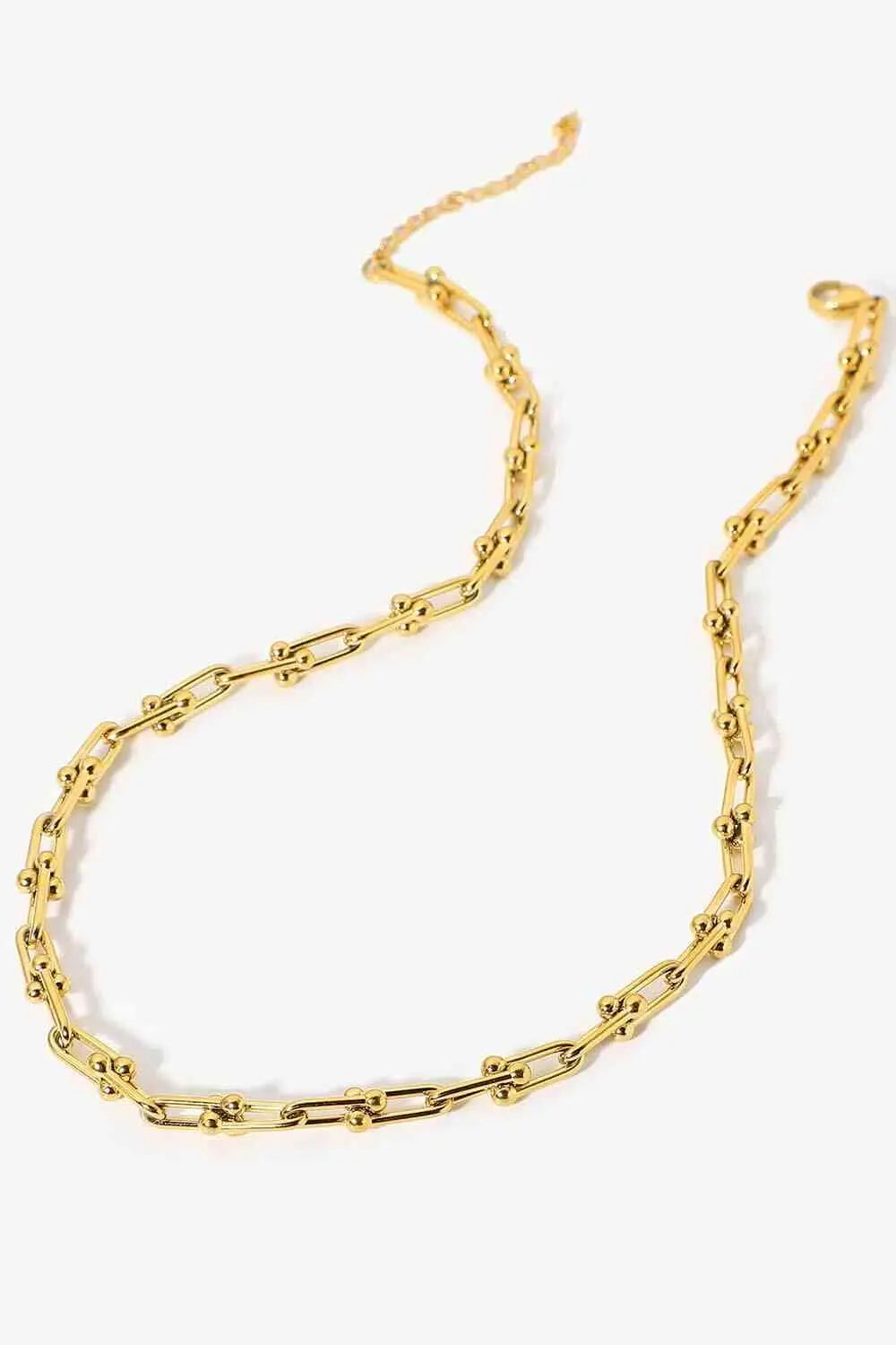 18K Stainless Steel U-Shape Chain Necklace Trendsi