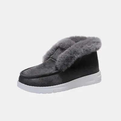 Furry Suede Snow Boots GlossiChic Collection