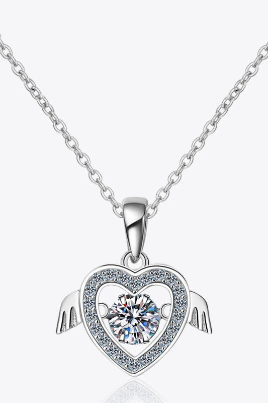 Moissanite 925 Sterling Silver Necklace GlossiChic Collection