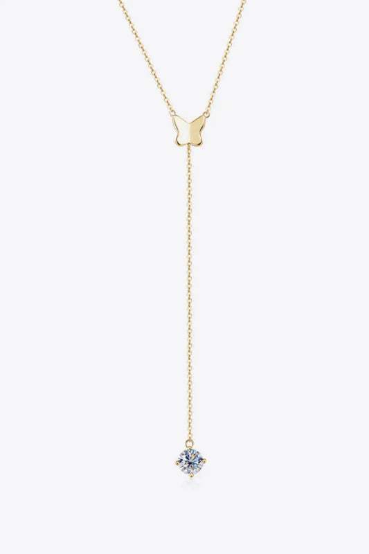 1 Carat Moissanite 925 Sterling Silver Necklace - GlossiChic Collection