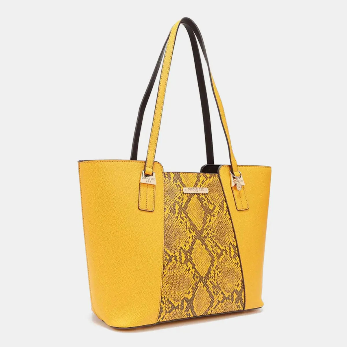 3-Piece Snake Print Handbag Set - GlossiChic Collection