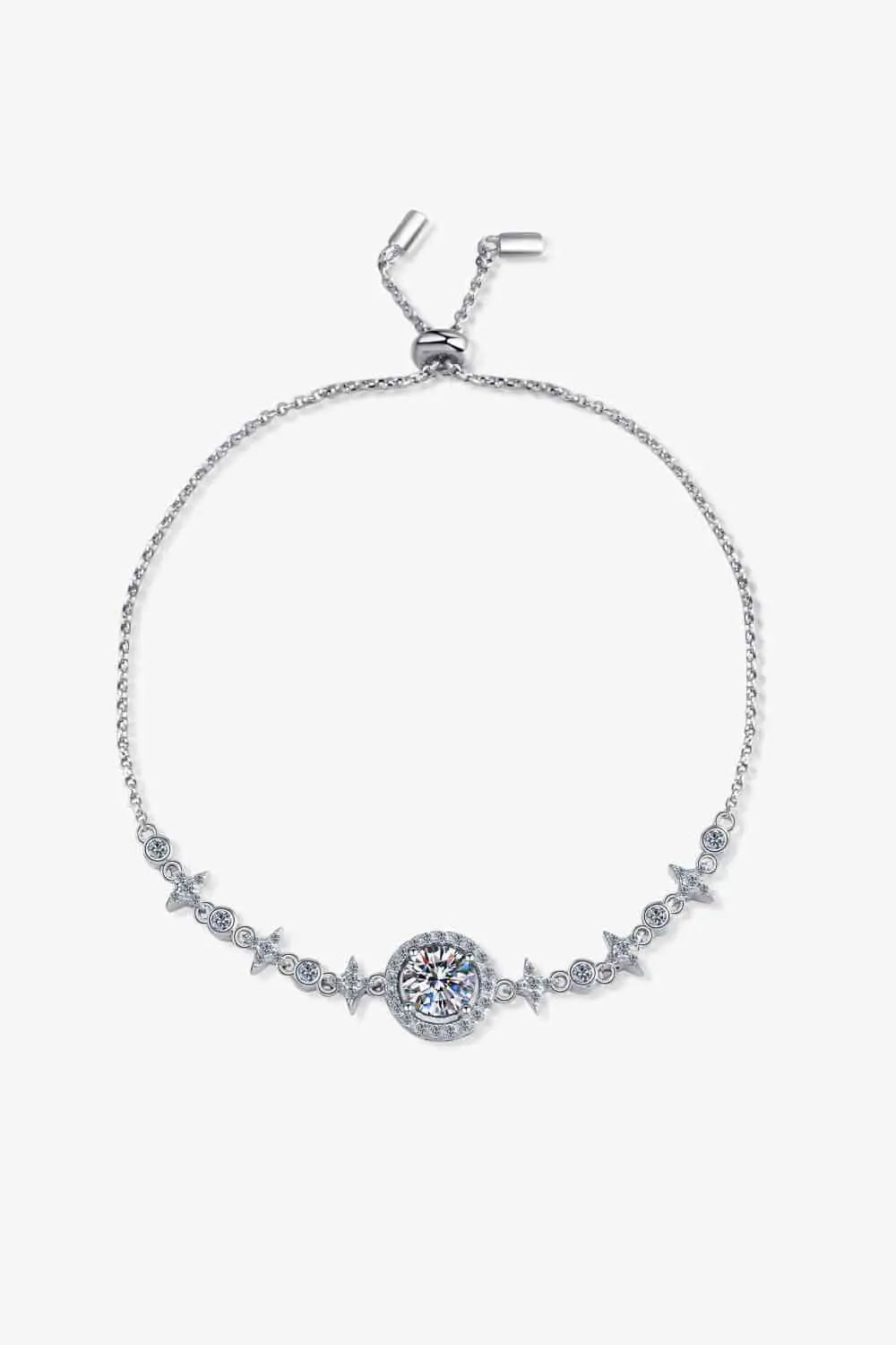 Show You The Way Moissanite Bracelet - GlossiChic Collection Silver / One Size GlossiChic Collection jewelry
