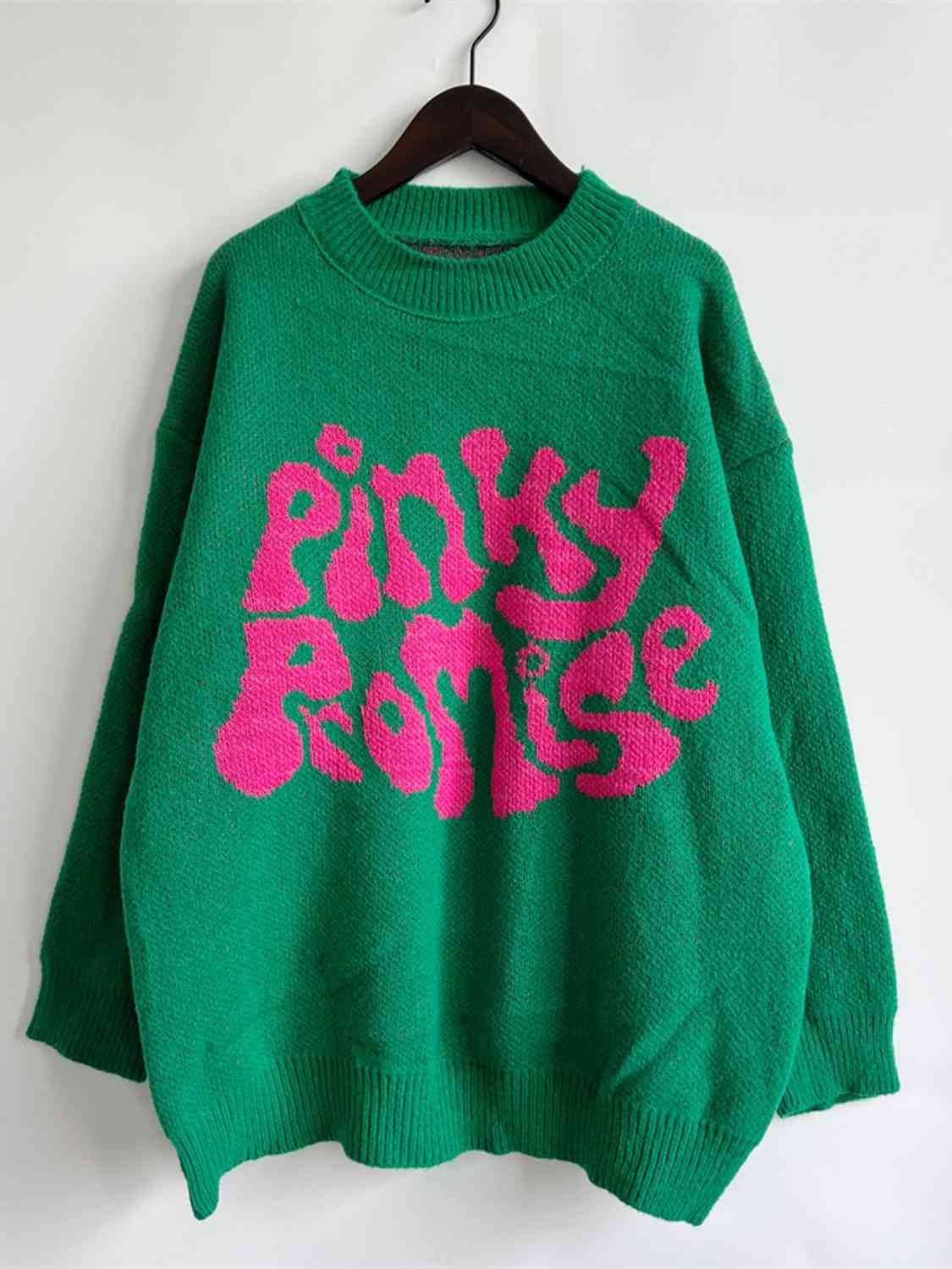 PINKY PROMISE Graphic Sweater - GlossiChic Collection