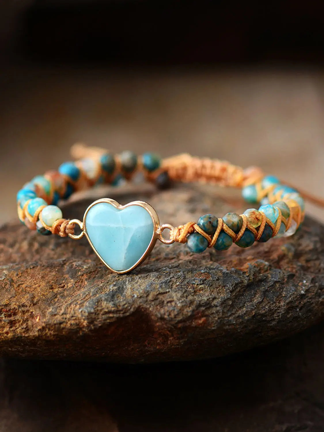 Heart Shape Beaded Bracelet GlossiChic Collection