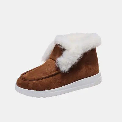 Furry Suede Snow Boots GlossiChic Collection