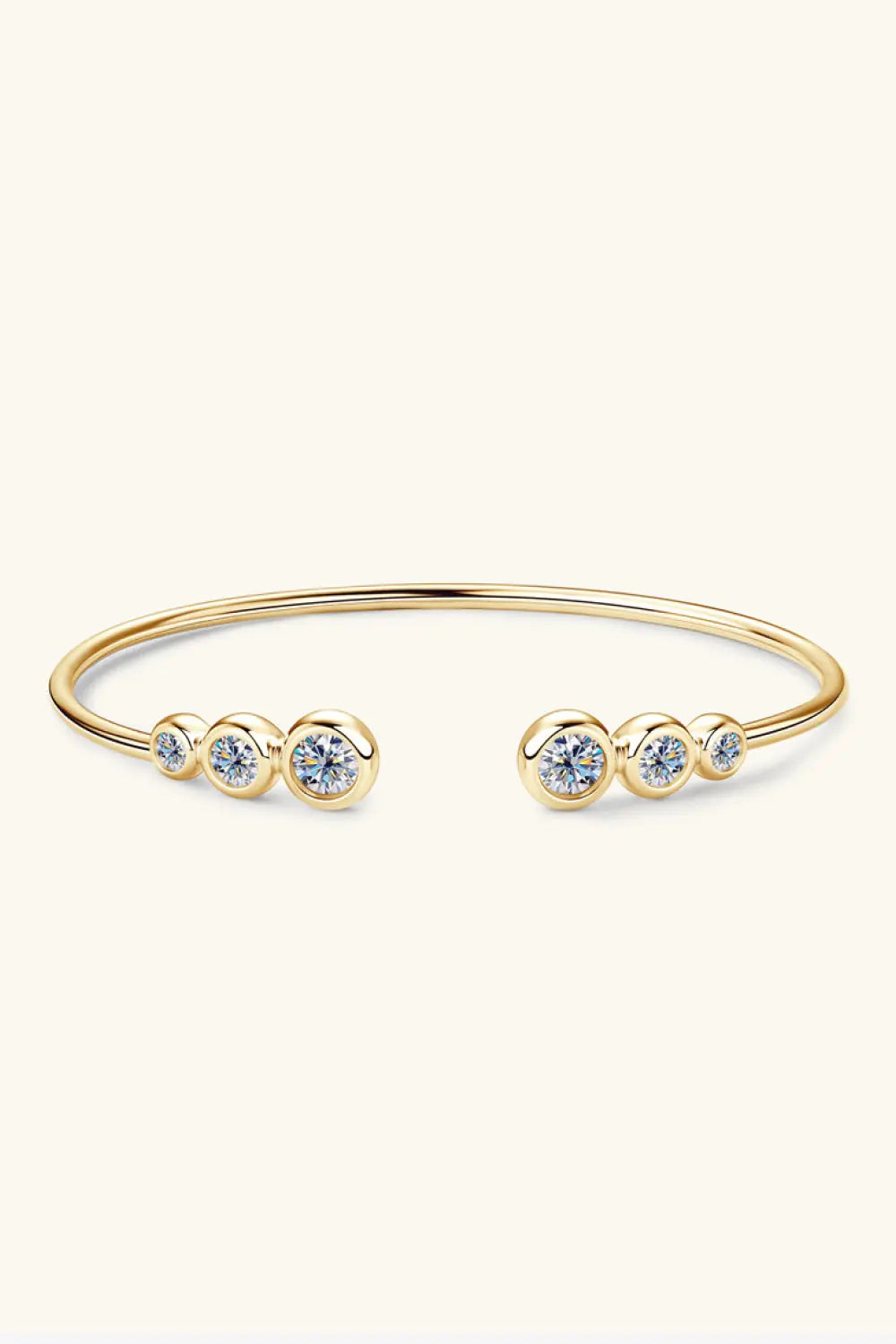 1.8 Carat Moissanite 925 Sterling Silver Bracelet - GlossiChic Collection Gold / One Size GlossiChic Collection jewelry