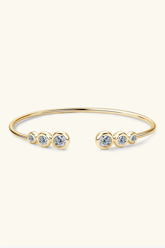 1.8 Carat Moissanite 925 Sterling Silver Bracelet - GlossiChic Collection