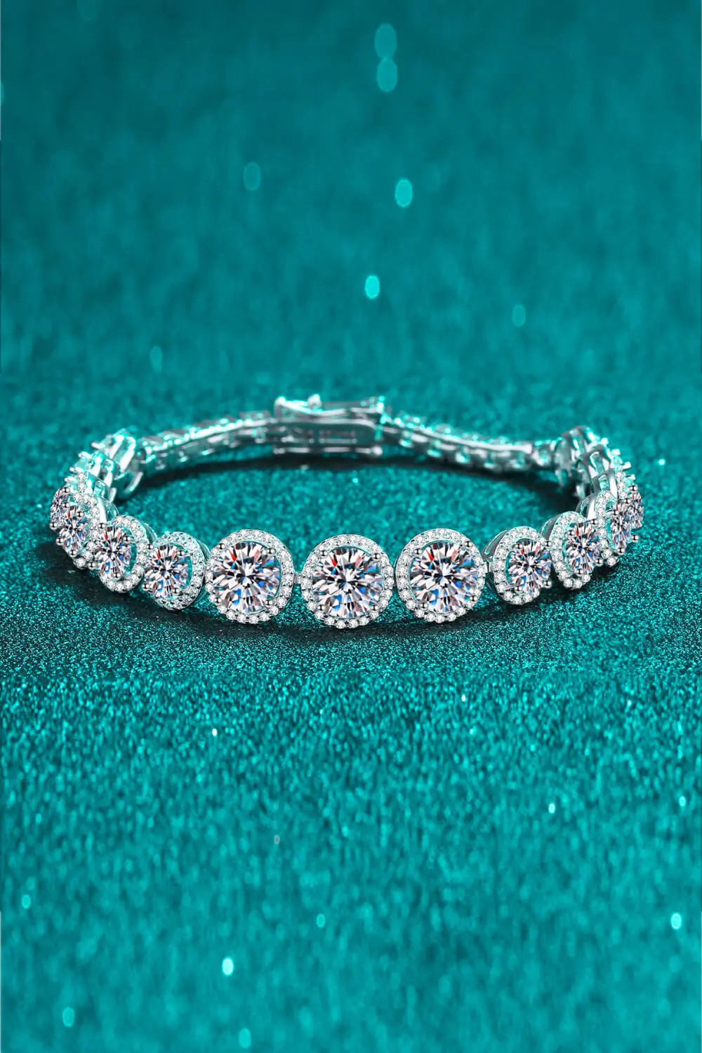 925 Sterling Silver 10.4 Carat Moissanite Bracelet - GlossiChic Collection