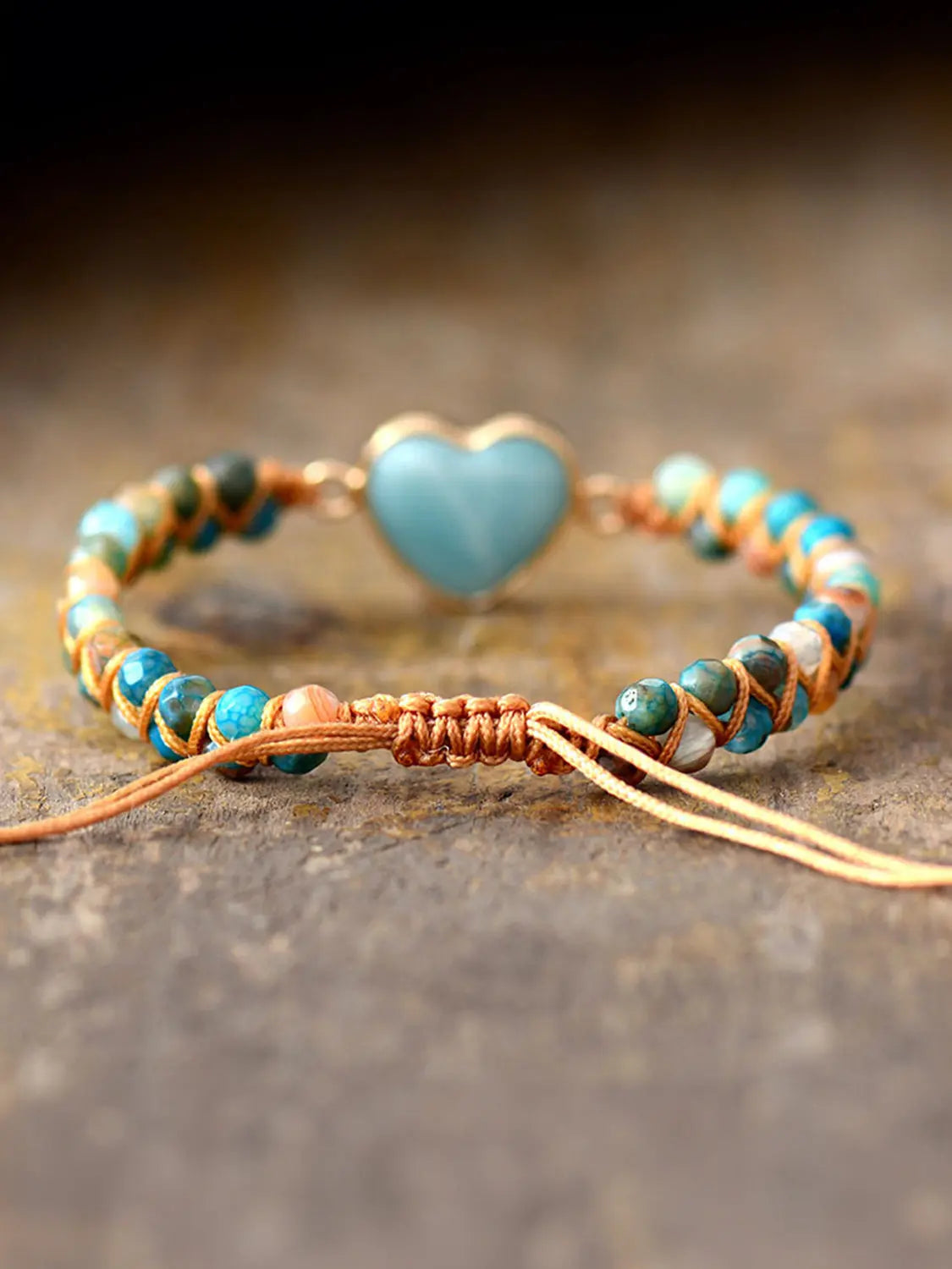 Heart Shape Beaded Bracelet GlossiChic Collection