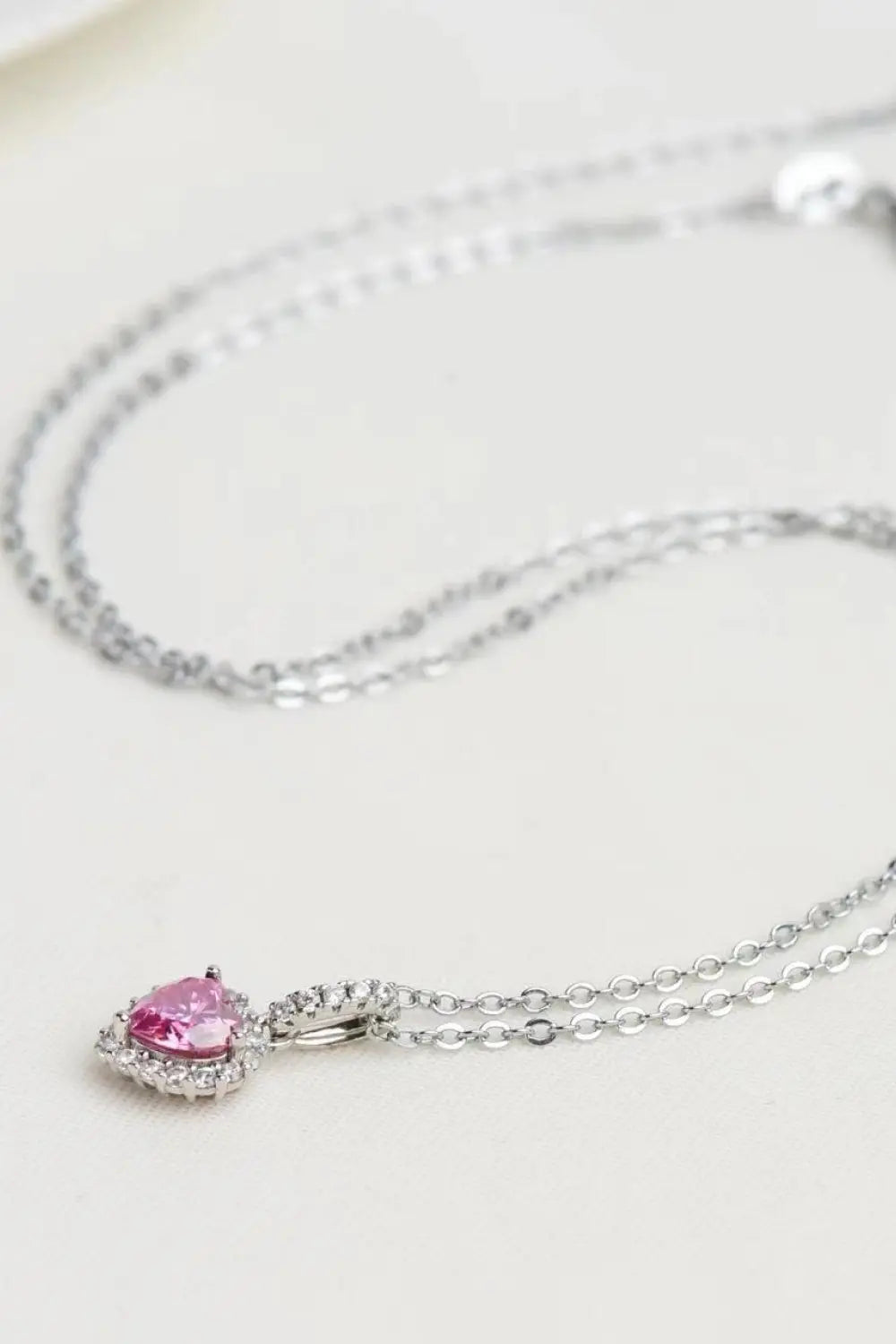 1 Carat Moissanite Heart Pendant Necklace - GlossiChic Collection