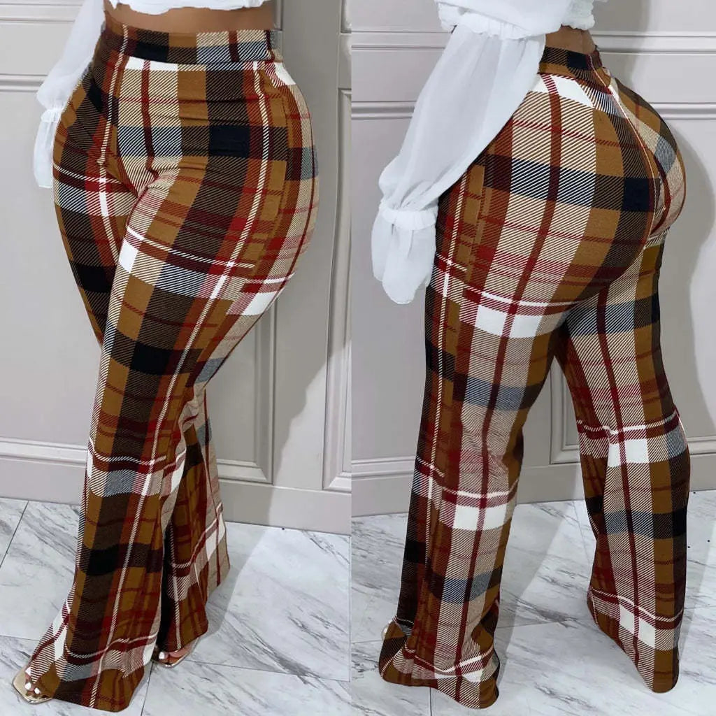 Werk Em Plaid Trousers GlossiChic Collection