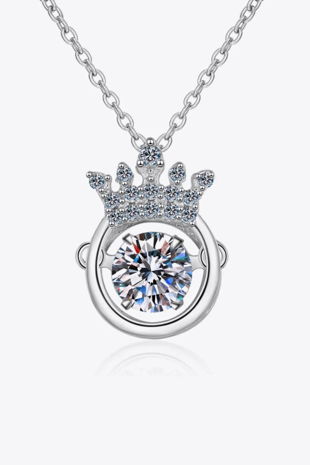 Moissanite 925 Sterling Silver Necklace GlossiChic Collection