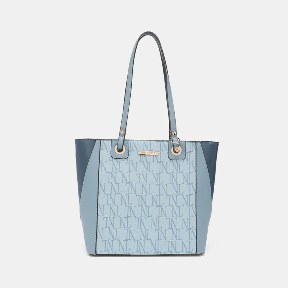 3-Piece Letter Print Texture Handbag Set - GlossiChic Collection