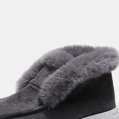 Furry Suede Snow Boots GlossiChic Collection