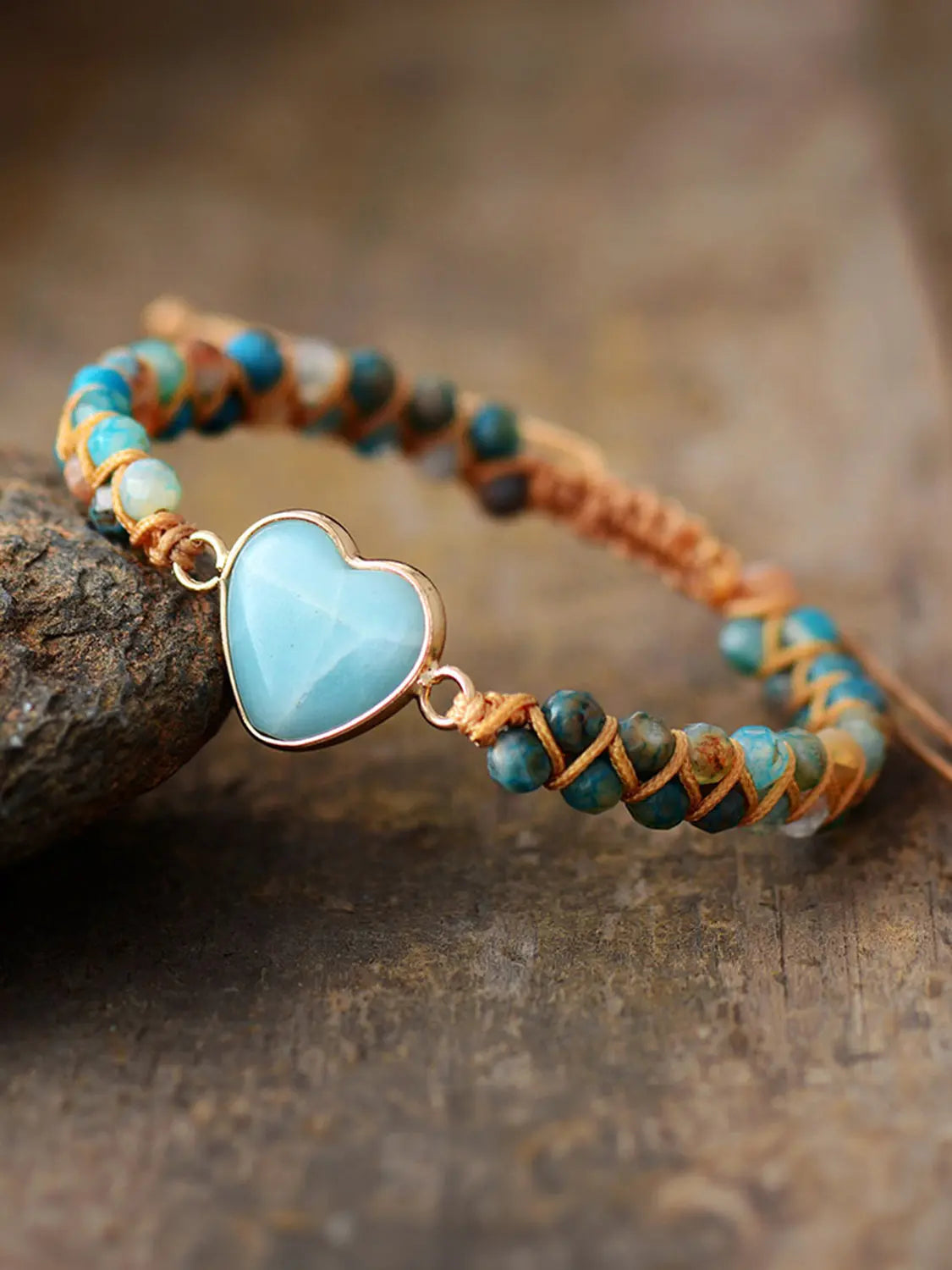 Heart Shape Beaded Bracelet GlossiChic Collection