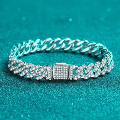 4.63 Carat Moissanite 925 Sterling Silver Bracelet - GlossiChic Collection