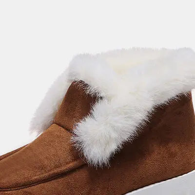 Furry Suede Snow Boots GlossiChic Collection