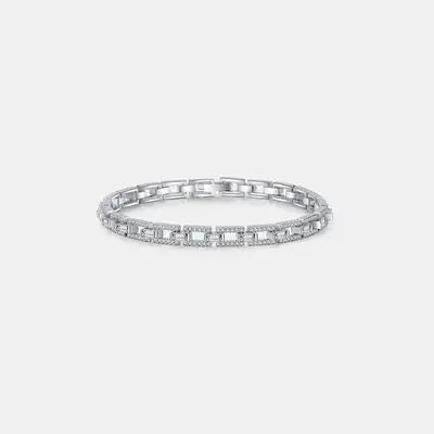 3.2 Carat Moissanite 925 Sterling Silver Bracelet - GlossiChic Collection