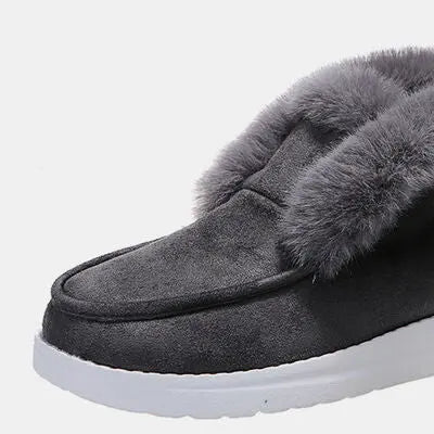 Furry Suede Snow Boots GlossiChic Collection