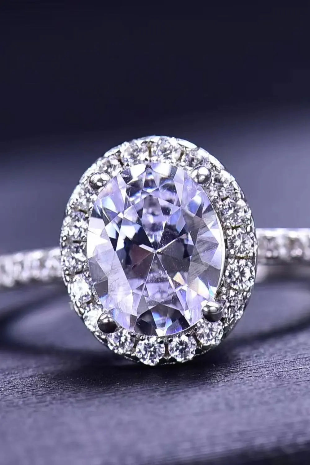 2 Carat Moissanite Platinum-Plated Ring - GlossiChic Collection