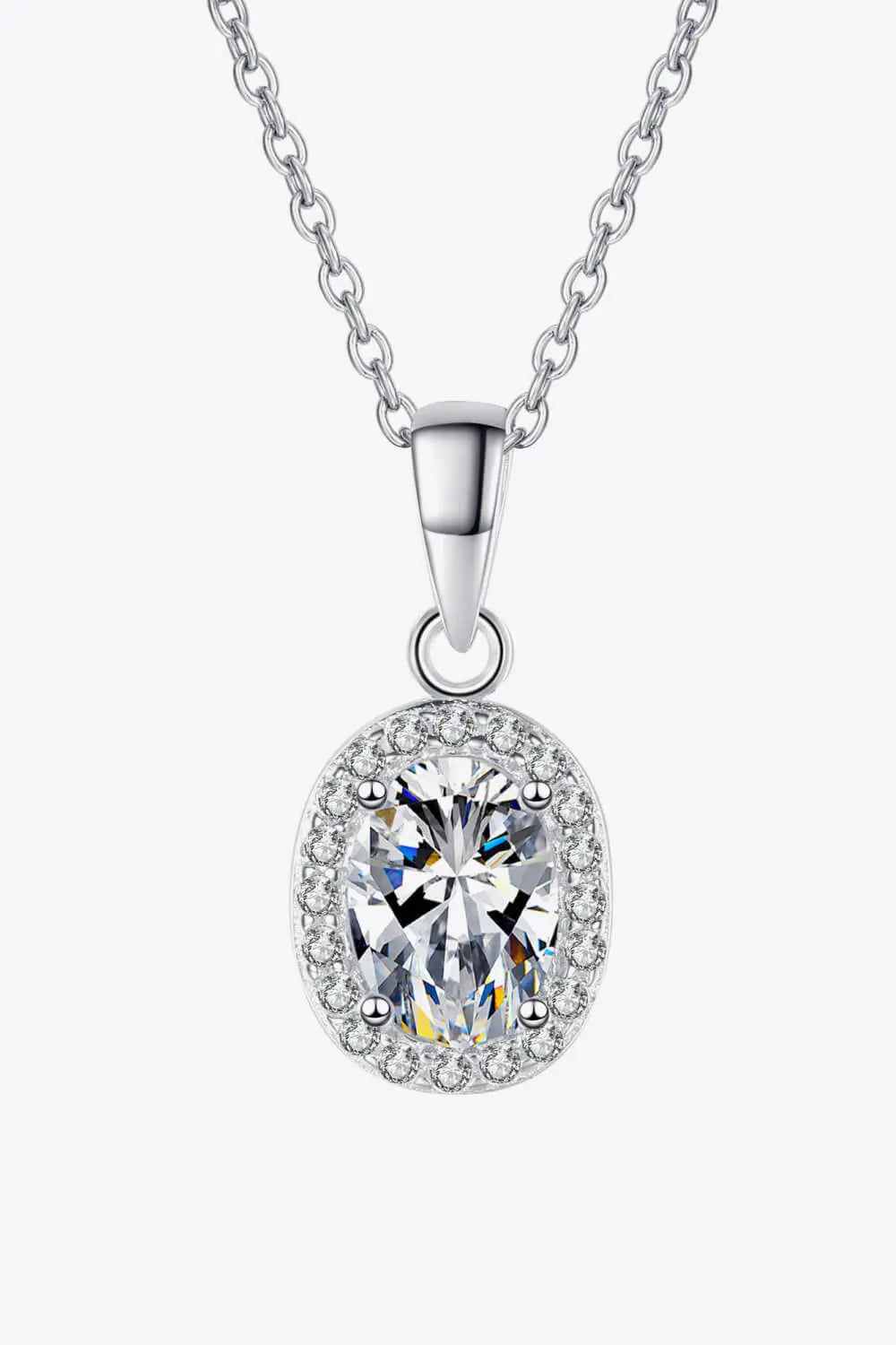 Be The One 1 Carat Moissanite Pendant Necklace - GlossiChic Collection Silver / One Size GlossiChic Collection jewelry