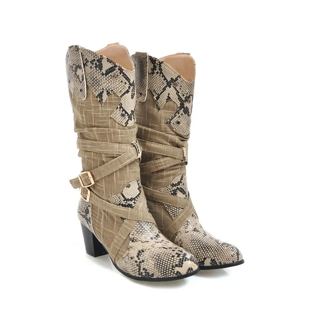 Long boots pointed toe women's boots GlossiChic Collection