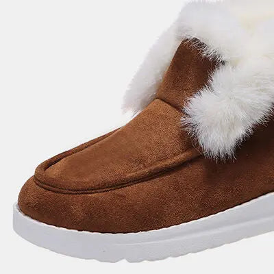 Furry Suede Snow Boots GlossiChic Collection