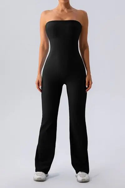 Sleeveless Straight Active Jumpsuit Trendsi