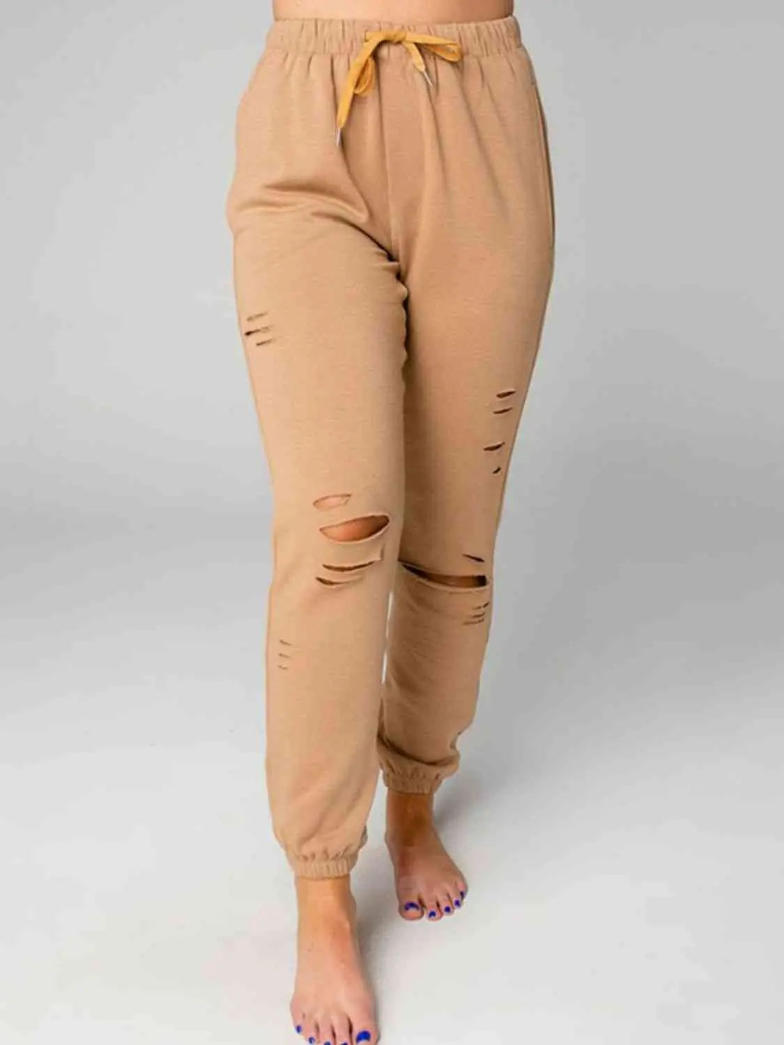 Distressed Sweatshirt and Joggers Set GlossiChic Collection