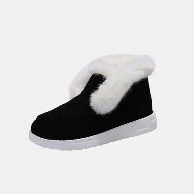 Furry Suede Snow Boots GlossiChic Collection