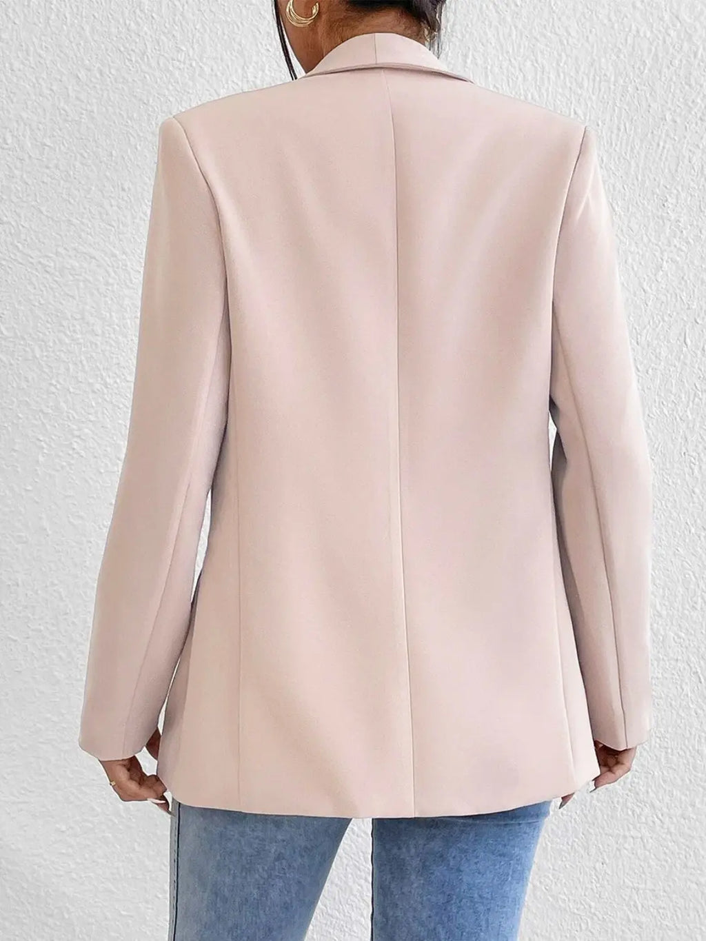 Shawl Collar Long Sleeve Blazer - GlossiChic Collection Hot Pink / S GlossiChic Collection Blazer & Cardigan