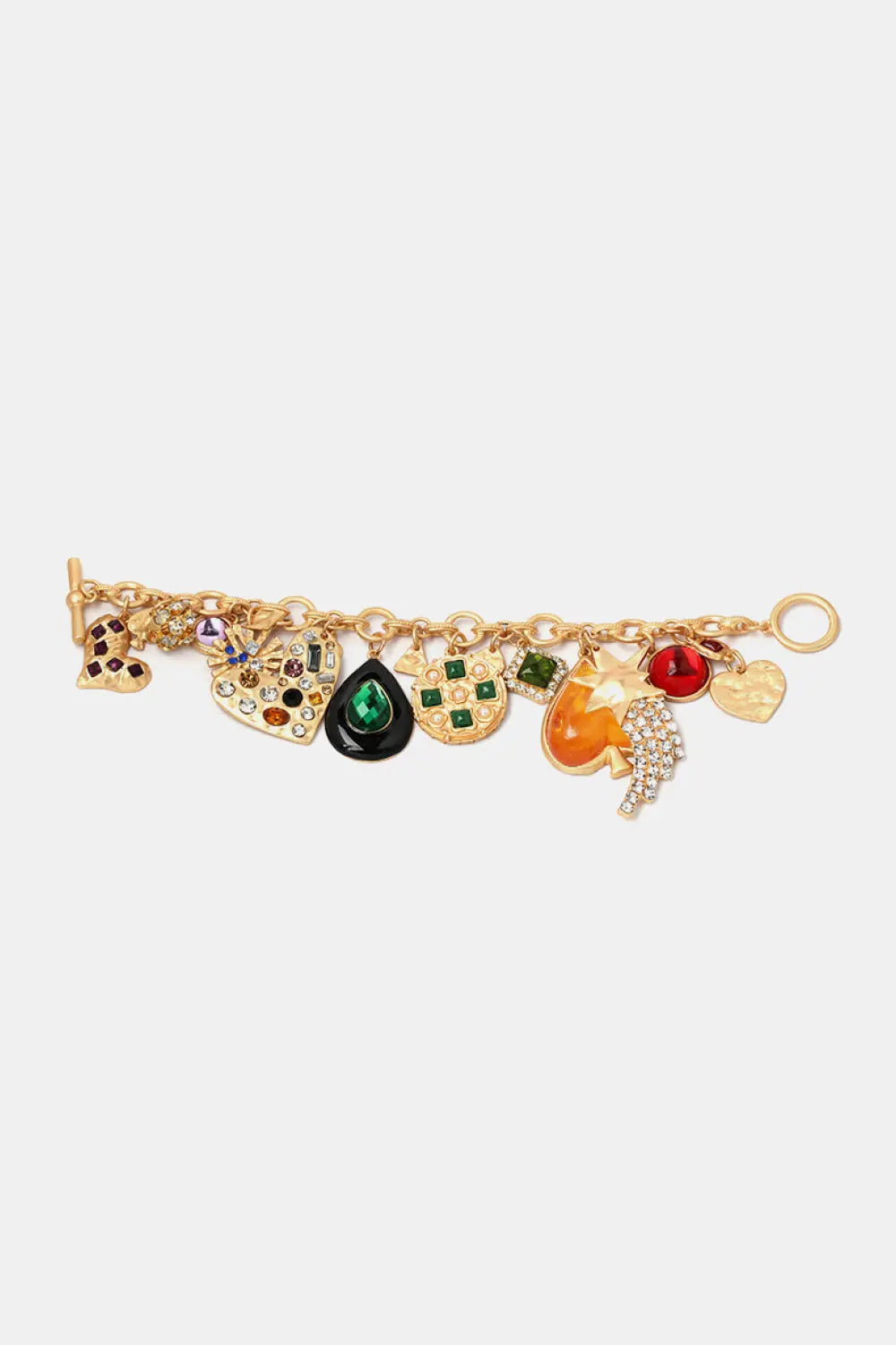 Multi Charm Resin Bracelet GlossiChic Collection