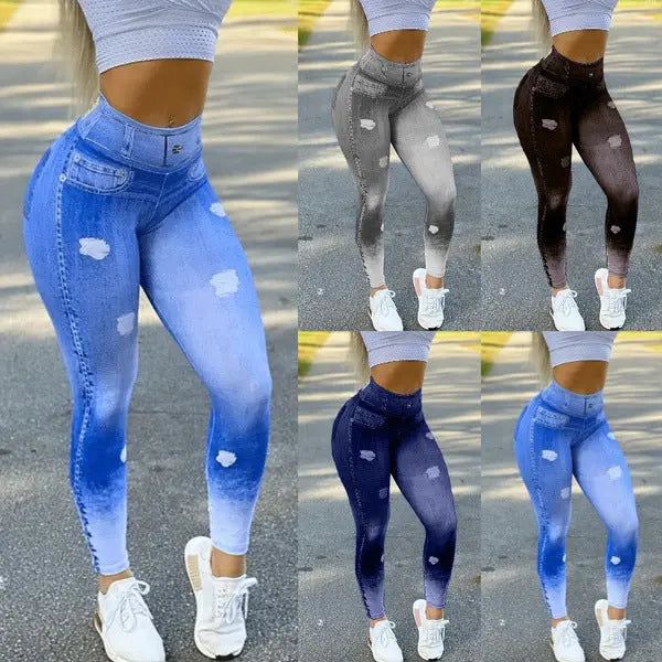 Denim Leggings - GlossiChic Collection