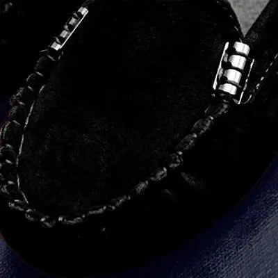 Metal Buckle Soft Round Toe Loafers GlossiChic Collection