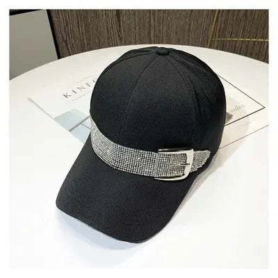 Rhinestone Belt Hat GlossiChic Collection