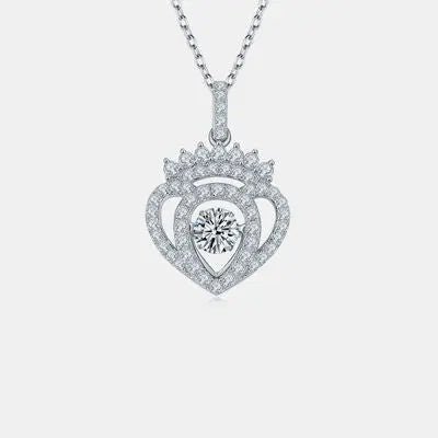 Moissanite 925 Sterling Sliver Necklace - GlossiChic Collectionjewelry